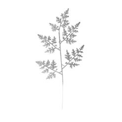 DEK.GAŁĄZKA TUJA SZKLANA EZÜST 47CM