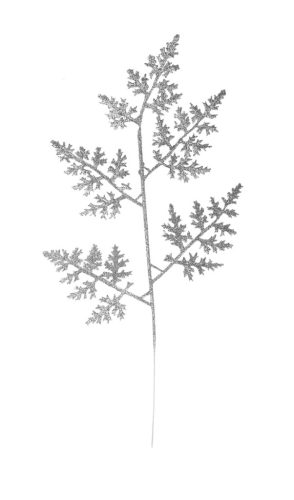 DEK.GAŁĄZKA TUJA SZKLANA EZÜST 47CM
