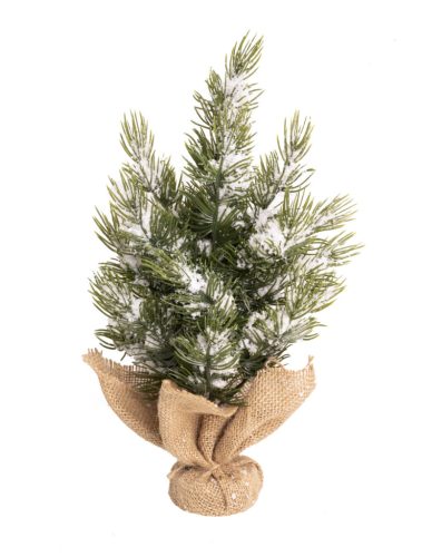 CHOINKA+TORBA ŚWIĄTECZNA ŚNIEŻNA 31CM
