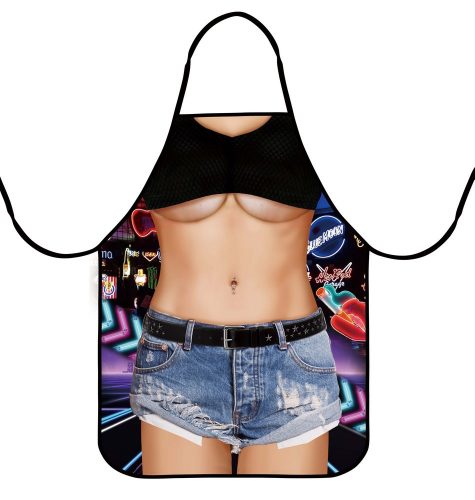 APRON SEXY DZIEWCZYNA W SZORTACH