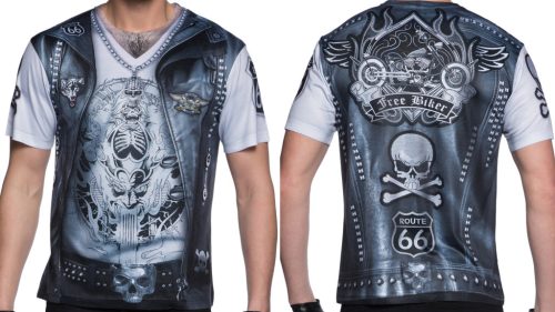 KOSZULKA 3D "CHŁOPIEC MOTOCYKLISTA