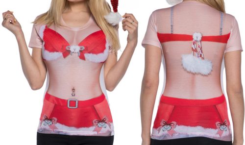 KOSZULKA 3D "BIKINI ŚWIĄTECZNE