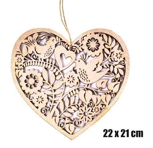 DRZWI ZIEMI SERCE+PTAK NATURALNY22*21