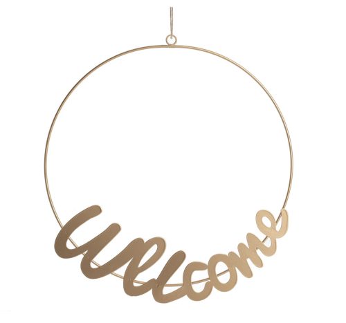 METAL KOP.WELCOME ZŁOTY 32*31