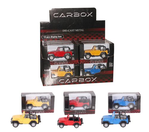 JEEP 1/64 GELB/BLAU/PAP. 3S