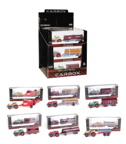 TRAKTORY Z PRZYCZEPĄ 1/72  6 SZT.