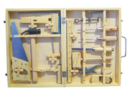 PUZZLE Z DREWNA ZESTAW NARZĘDZI