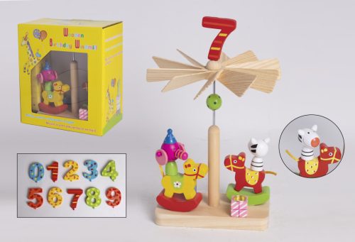 PUZZLE Z DREWNA KOŁO ZE SZPRYCHAMI 2 URODZINY