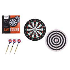 DARTS TABLICA FLOCK+MET+3 STRZAŁKI 45