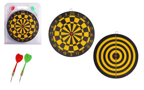 DARTS TABLICA PAPIEROWA+2 STRZAŁKI*8G 23CM