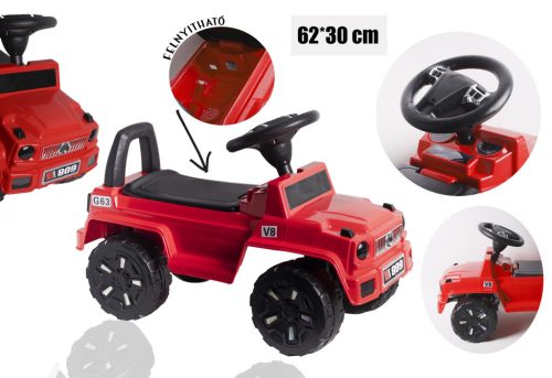 SAMOCHÓD DZIECIĘCY CZERWONY       62*30