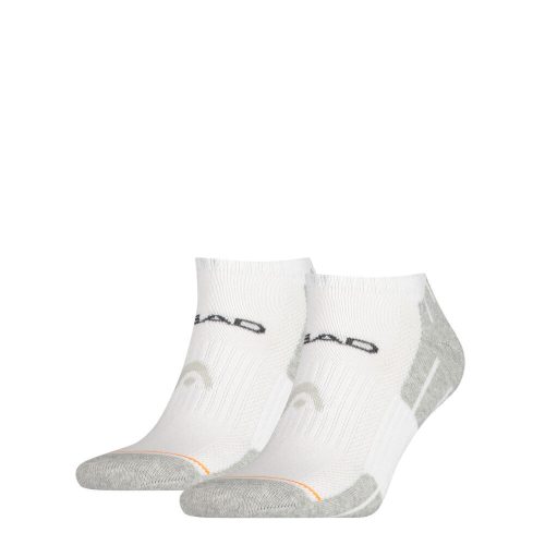 Head unisex performance sneaker - oddychające skarpetki z półpluszową podeszwą - 2 pary/pakiet - białe - 39-42