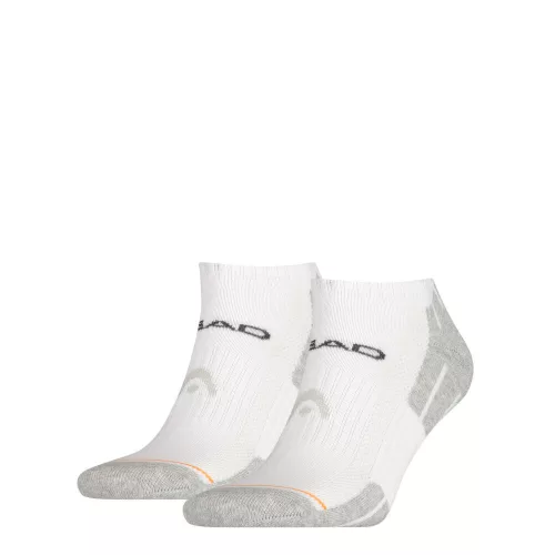 Head unisex performance sneaker - oddychające skarpetki z półpluszową podeszwą - 2 pary/pakiet - białe - 43-46