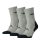 Head unisex skarpetki sportowe - półpluszowa podeszwa 3 pary - szare - 35-38