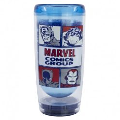   Podwójna ścianka szklanego kubka premium 705 ML MARVEL AVENGERS (z technologią SmartGrip)