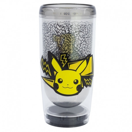 Podwójna ścianka szklanego kubka premium 705 ML POKEMON (z technologią SmartGrip)