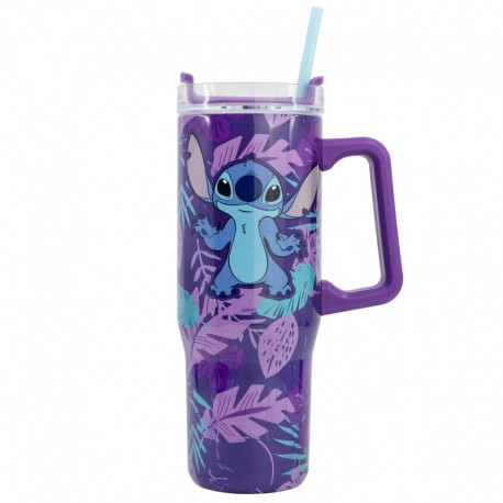 IZOLOWANY XL KUBEK PODRÓŻNY Z NIERDZEWNEJ STALI 940 ML STITCH