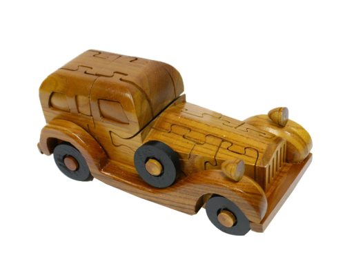 PUZZLE Z DREWNA 3D STARY SAMOCHÓD 21
