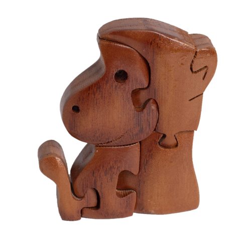 PUZZLE Z DREWNA 3D MAŁPA 8
