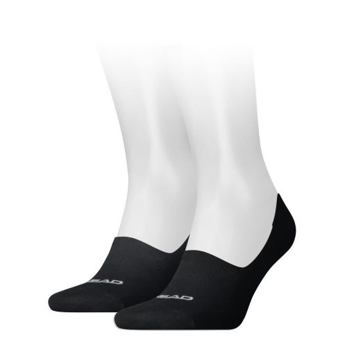 Head footie unisex oddychające skarpetki z dwiema paroma - bawełniane skarpetki - czarne - 39-42