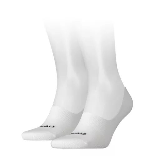 Head footie unisex oddychające skarpetki z dwiema parami - bawełniane skarpetki - białe - 35-38