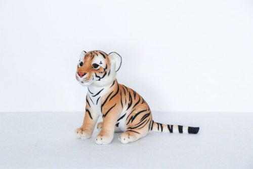 TYGRYS SIEDZĄCY BRĄZOWY       30CM