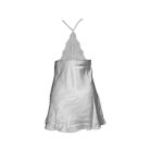 Damska bielizna satynowo-koronkowa - babydoll - kremowy - XL