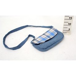 TORBA NA RAMIĘ JEANSOWA NIEBIESKA 25CM