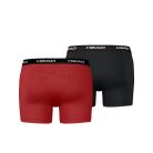 Head Microfiber Męskie slipy - slipy z mikrofibry - 2 szt./op. - czerwono-czarne - M