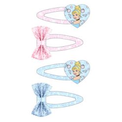   Disney Princesses (Kopciuszek) zestaw 2 spinki do włosów z błyszczącymi kamieniami