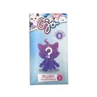 Duża pluszowa zając z dużymi oczami 10cm wysoki - Żółty/Fioletowy
