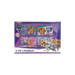 Psi Patrol 4 w 1 Puzzle 12-13-20-24 elementy - Różowy