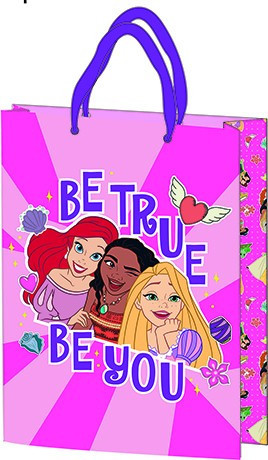 Torba prezentowa 25x18,5x8 cm, laminowana powierzchnia - Disney Princess