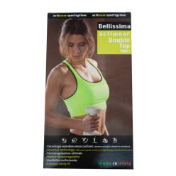 Niewidoczny biustonosz sportowy - uv zielony - S/M