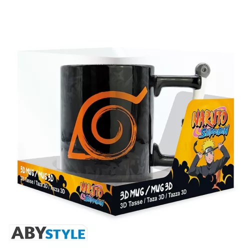 Naruto Shippuden 3D fogantyús bögre Kunai Konoha