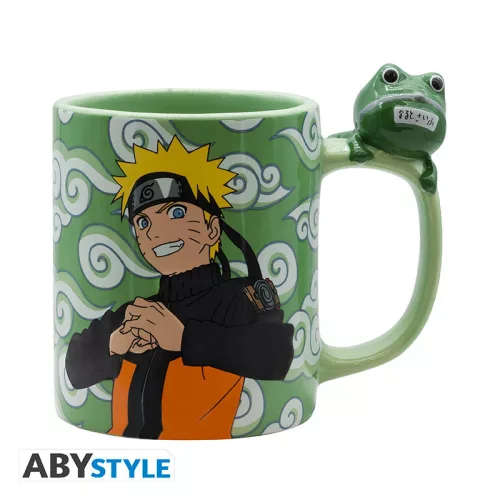 Naruto Shippuden 3D fogantyús bögre Naruto and Gama-chan