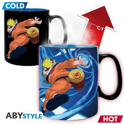 Naruto hőre változó bögre 460 ml- & Sasuke