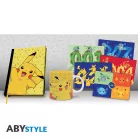 Pokemon Ajándékcsomag A5 Jegyzetfüzet + bögre320ml + Képeslapok Pikachu