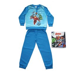   Dłama cienka bawełniana piżama dziecięca - Avengers - wzorem Iron Mana - Jersey