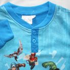 Dłama cienka bawełniana piżama dziecięca - Avengers - wzorem Iron Mana - Jersey