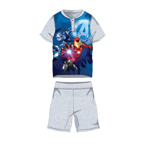 Letnia krótka pizsama dla dzieci z bawełny - Avengers
