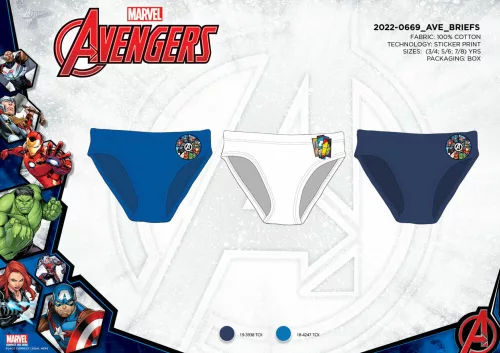 3 sztuki chłopięce bawełniane spodnie - Avengers - 110-116