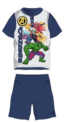 Letnia dziecięca piżama z krótkim rękawem Avengers - piżama z dżerseju z bawełny - jasno-niebieski - 110