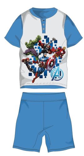 Letnia dziecięca piżama z bawełny bez rękawów Avengers - piżama z bawełny - średnio-niebieski - 104