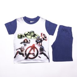   Avengers letni zestaw z bawełny dla chłopca - koszulka-szorty - granatowy - 98
