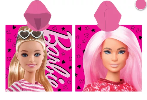 Ponczo Barbie z 100% bawełny - 55x110 cm