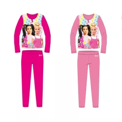 Barbie dresowa bawełniana piżama - różowa - 110