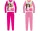 Barbie dresowa bawełniana piżama - różowa - 110