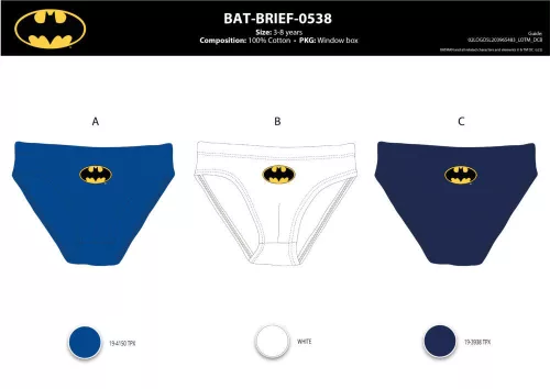 Chłopięce spodnie Batman - 3 sztuki bawełniane spodnie - 98-104