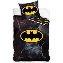 Pościel Batman z błyskawicą 100% bawełna 140x200 + 65x65